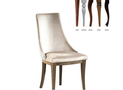 Klassischer Designer Polster Stuhl Gepolstert Stühle Textil Leder Stoff CM-U1